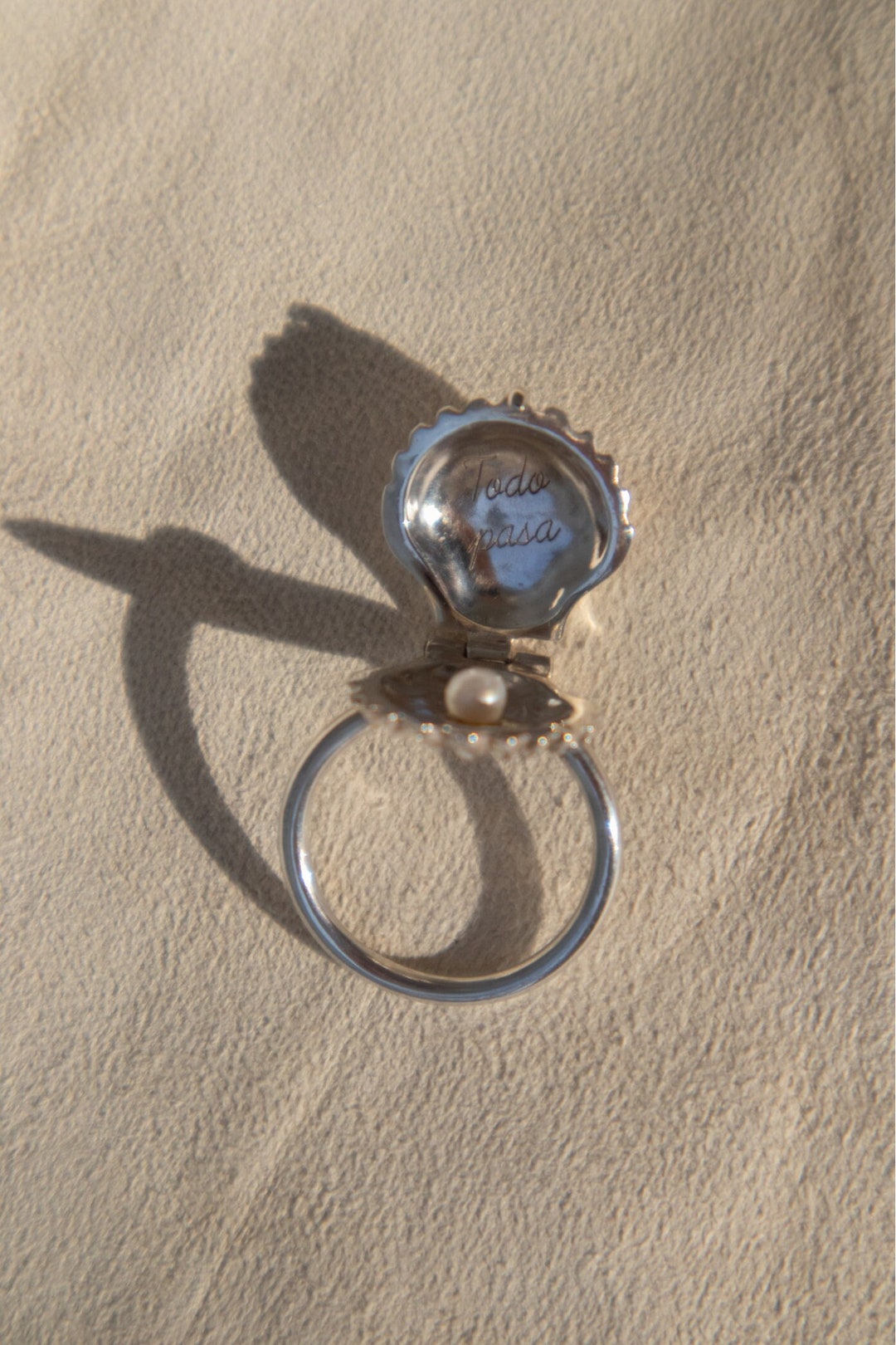 Silver Seashell Ring, Silver Shell Ring, Statement Shell