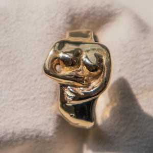 Woman Body Shape Ring, Gold Woman Body Ring, Statement Woman Ring, Scultpural ring, Female Body Shape Ring, Gold Vermeil Ring, Ring