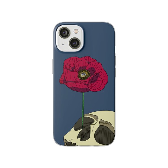 Flexicase Phone Case - Eye Poppy - Poppy Skull and Flower Phone Case - for  iPhone or Samsung Phones - Etsy