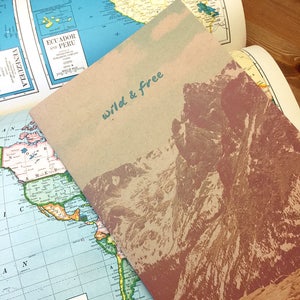 Rocky Mountain Wild and Free Sketchbook, National Park lovers gift, Estes Park, rocky mountains, teacher gifts, stocking stuffer, wanderlust