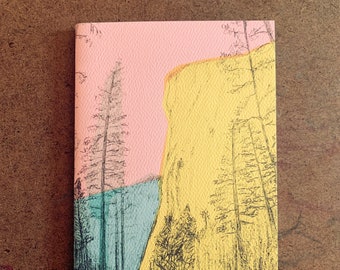 Yosemite Notebook Recycled Pocket-sized stapled Journal, back to school, school supply, office goods, travel sketchbook, travel journal