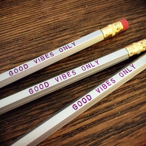 GOOD VIBES ONLY Pencil 6 Pack image 2
