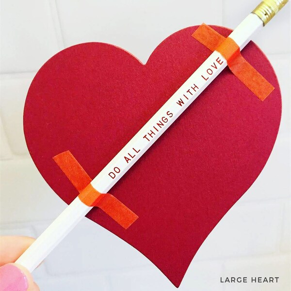 Love is All You Need... Engraved Pencil 6 Pack Romantic, Fun Valentine Gift, gift under 10, gift for teacher, gifts for friends, sweet gifts