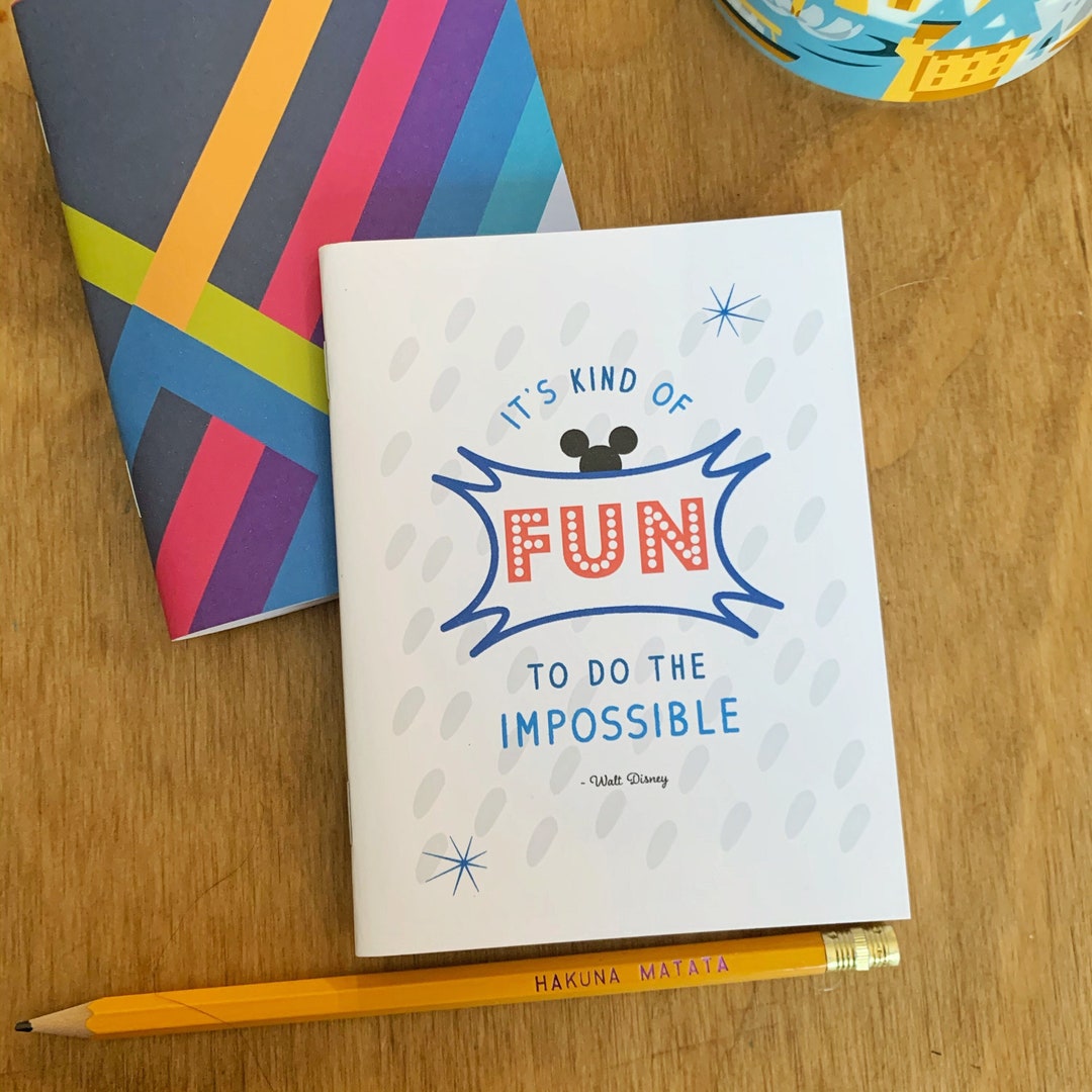 Walt Notebook Recycled Pocket-sized Stapled Journal, Disney Journal ...