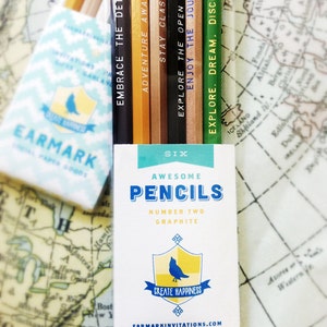 6 Stay Classy Gold Pencils Inspired by Ron Burgundy from Anchorman, great gift for dad, fathers day gift, classy dad, funny dad, silly gifts image 5