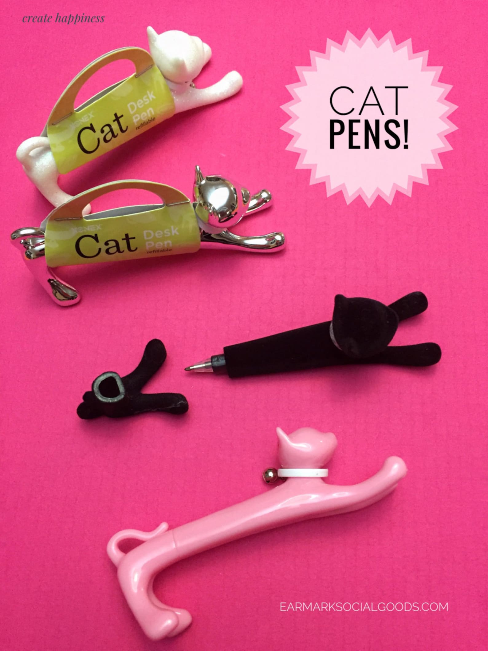 Cat Desk Pen Cat Lover Refillable Pen Animal Gifts Animal Etsy