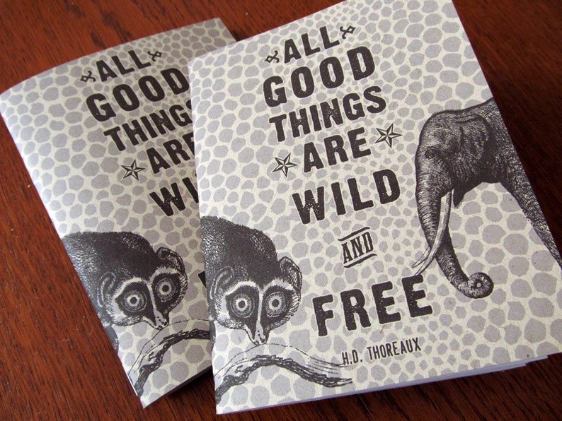 All Good Things are Wild Free Pocket Notebook, travel journal, travel diary, travel gift, adventure, fathers day, graduation, sketchbook image 2