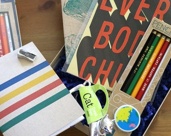 Taste of Earmark Stationery Gift Set, Sketchbook, Print, Notebook, Pen, 6 Pencils & More! Teacher Gift, Gifts for Dad, Graduation gift idea
