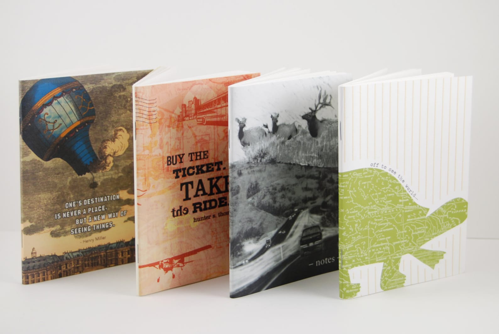 4 Traveler Pocket Notebooks Set 4 Unique Travel Inspired Etsy