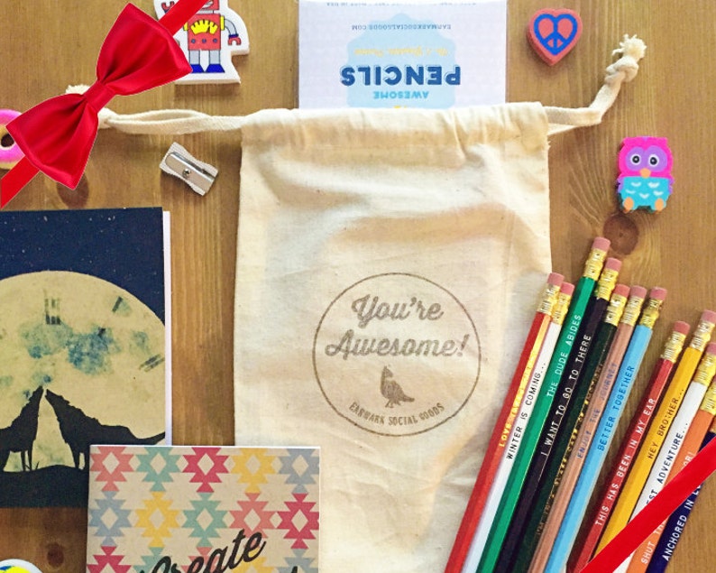 Awesome Stationery Gift Set Writers Gift Set Cool Teacher Etsy