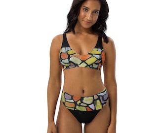 Maillot de bain 2 pièces femme "Braise d'Été" marque Miss Didine Souriez à la vie