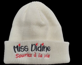 Bonnet d'hiver Miss Didine Souriez à la vie