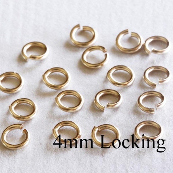 20 pcs - 20g  4mm  14k Gold Filled Open Jump Ring