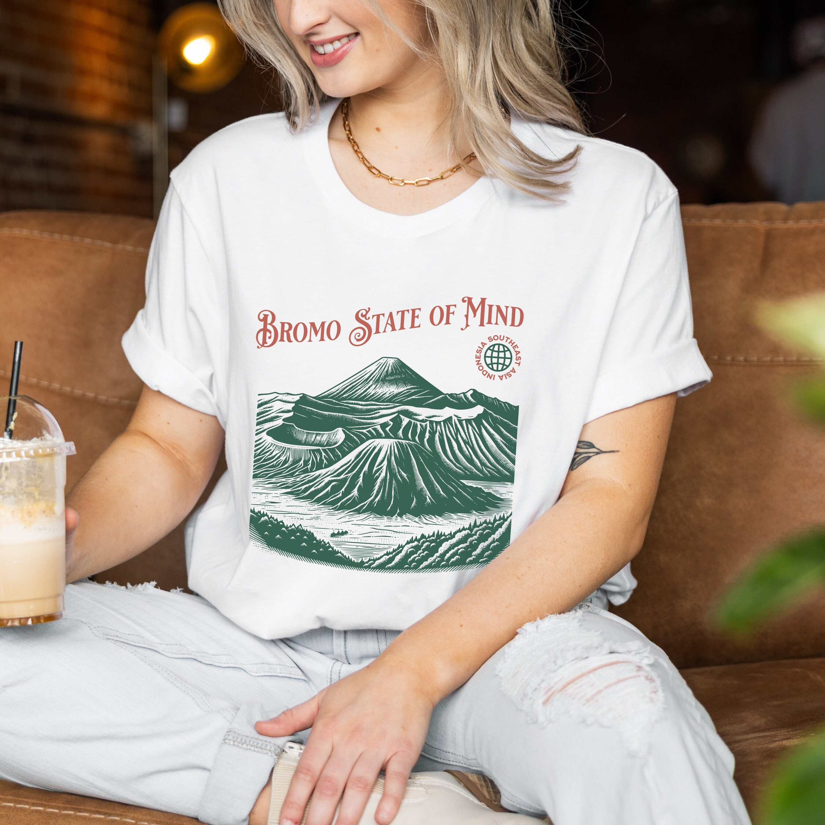Bromo state of mind T-shirt | Indonesian volcanoes shirt | Indonesia vacation gift | Southeast Asia travel destination shirt | unisex sizing