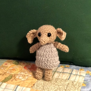 Dobby House Elf Amigurumi crochet baby plush toy stuffed animal nursery gift fantasy
