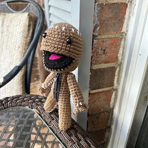Sackboy handmade crocheted amigurumi plush toy