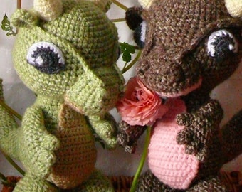 Amigurumi Baby Dragon Crochet Pattern PDF