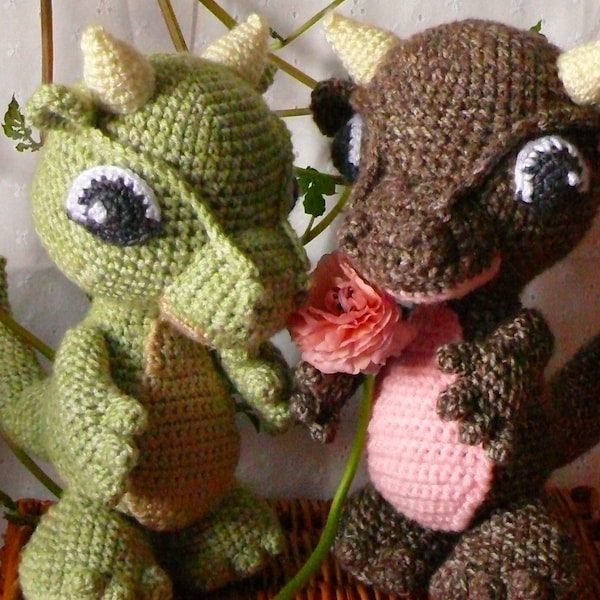 Amigurumi Baby Dragon Crochet Pattern PDF