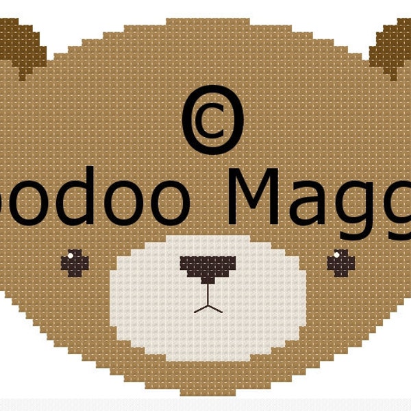 Woodland Bear Cross stitch pattern