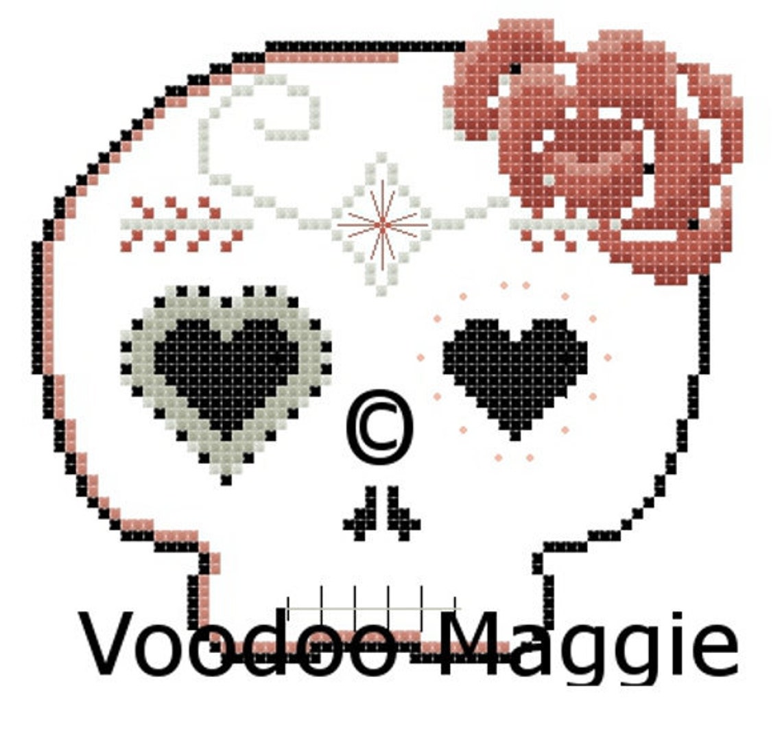 Sugar Skulls Cross Stitch Pattern All Four - Etsy