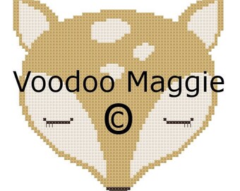 Woodland Deer Cross stitch pattern