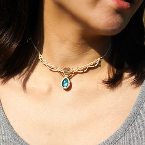 Handmade Macrame Necklace with Labradorite Crystal|Boho Moon Pendant | Healing Stone Jewelry for Birthdays,Christmas,Spiritual Gifts