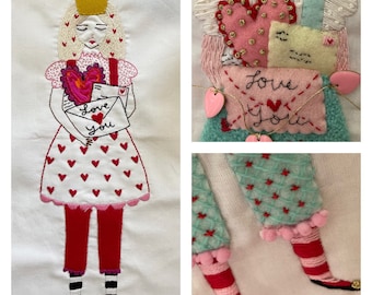 AVA valentine doll embroidery pattern