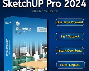 Sketchup Pro 2024 - Full Verison Lifetime Licence - Architect Program for Windows Handmade - 3D Models CAD