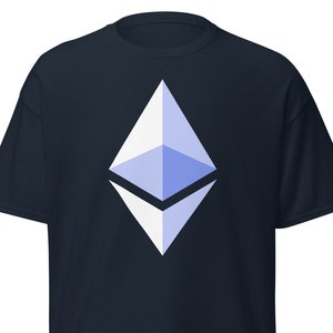 ETH Ethereum Cryptocurrency Symbol Men’s Short Sleeve T-Shirt