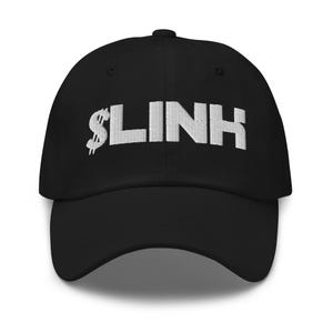 Gorra de béisbol bordada con criptomoneda Ticker LINK Chainlink Gorra de papá