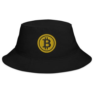Geel BTC Bitcoin-cryptosymbool Digital Asset Bucket Hat
