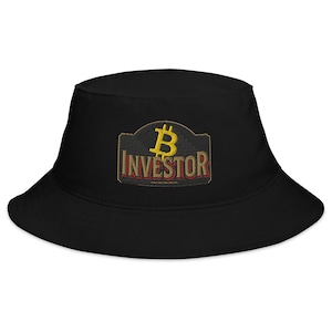 Bitcoin Epoxy Bucket Hat – Bestickte Krypto-Cap für BTC Ethereum Solana Fans | Baumwolltwill Streetwear für Trader