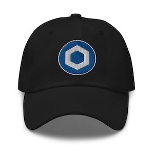 Gorra de béisbol con el activo digital criptográfico más importante de Chainlink LINK