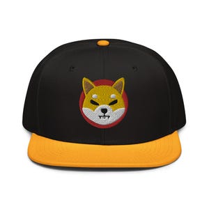 Gorra plana con visera ajustable con el logotipo de Shiba Inu Coin SHIB Top Crypto Digital Asset