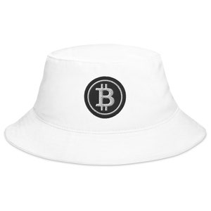 Zwart BTC Bitcoin-cryptosymbool Digital Asset Bucket Hat