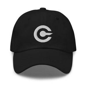 White Cryptocurrency Symbol Digital Asset Money Baseball Cap Dad hat