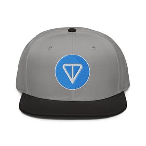 Gorra con visera plana con el logotipo de Toncoin TON Top Crypto Digital Asset