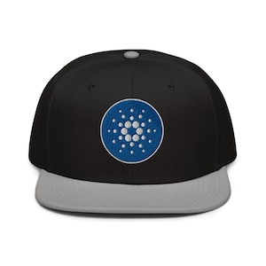 Gorra con visera plana con el logo de Cardano ADA Top Crypto Digital Asset