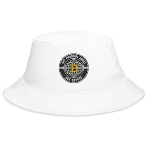 Crypto Bucket Hat kopen – geen financieel advies Meme Cap voor handelaren in Bitcoin, Ethereum en Solana | Crypto-streetwear katoenen keperstof