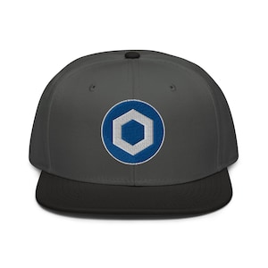 Gorra plana con visera ajustable con el logotipo de Chainlink LINK Top Crypto Digital Asset