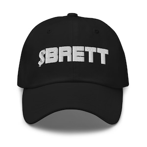Gorra de béisbol bordada con criptomoneda y moneda meme Ticker BRETT (basada en Ticker) Gorra de papá
