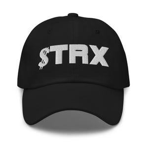 Gorra de béisbol bordada con criptomoneda Ticker TRX Tron