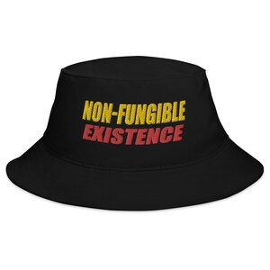 NFT niet-fungibele bestaanswereld van Crypto Bitcoin Bucket Hat