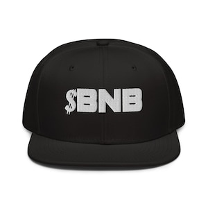 Gorra plana con visera plana y logo de criptomoneda BNB Binance