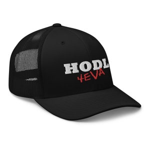 HODL Diamond Hands Your Crypto 4Eva Bitcoin Ethereum Trucker Cap Snapback Hat