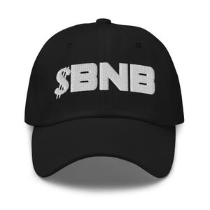 Gorra de béisbol bordada con criptomoneda Ticker BNB Binance