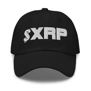 Gorra de béisbol bordada con criptomoneda Ticker XRP Ripple