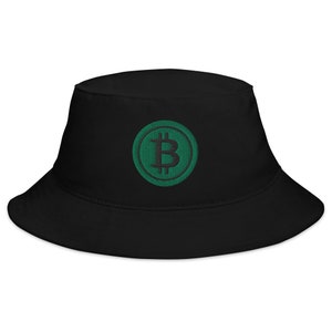 Groen BTC Bitcoin-cryptosymbool Digital Asset Bucket Hat