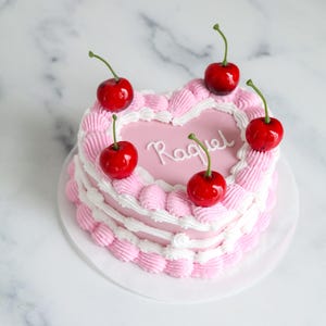 Personalized Vintage Heart Cake Trinket Box: Handmade Jewelry Box