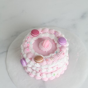 Handmade Mini Fake Cake Jewelry Box: Macaron Decor
